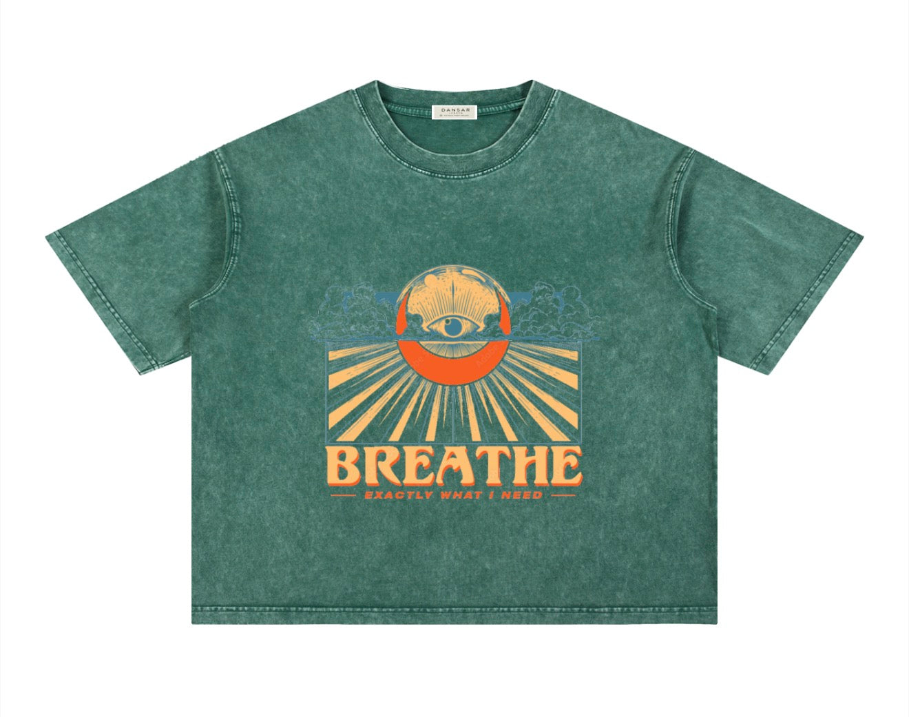 Mineral Wash Boxy Cotton T-Shirt