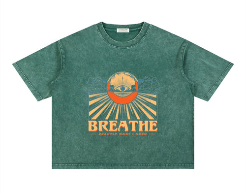 Mineral Wash Boxy Cotton T-Shirt